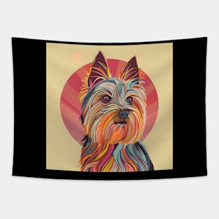 Silky Terrier in 70's Tapestry