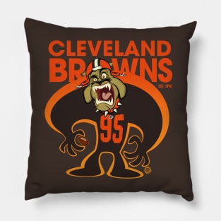 Cleveland Browns BullDawg Whoosh 95 Pillow