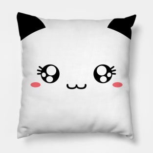 Cute Female Cate Face Pillow