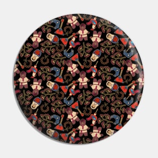 Russian Culture Pattern Pin