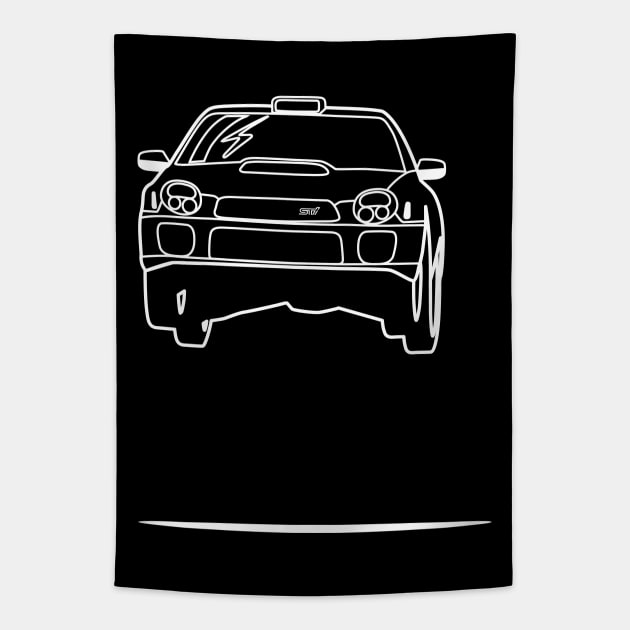 SUBIE Rally Jump Tapestry by HSDESIGNS