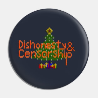 Dishonesty & Censorship Pin