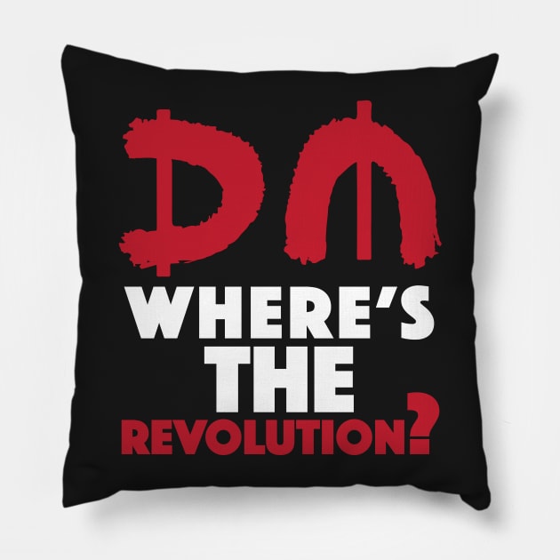 Revolution Red Pillow by GermanStreetwear