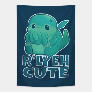 R'lyeh Cute Cutethulhu Tapestry