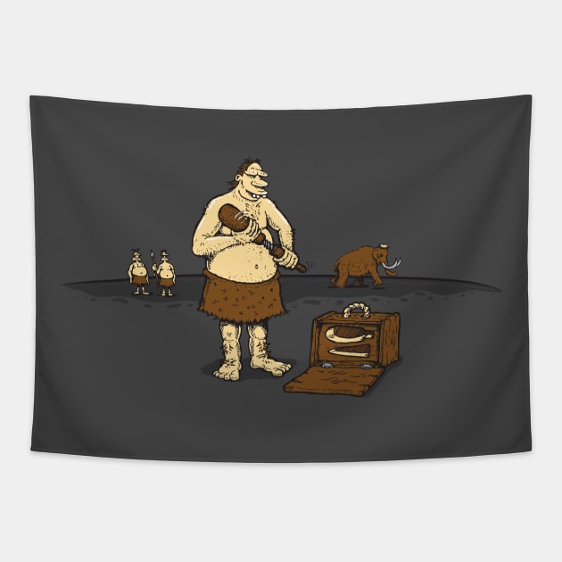 Hitman of the Stone Age Tapestry by urbanprey