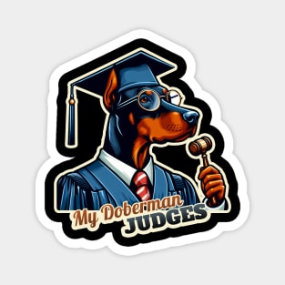 Judge Doberman Magnet