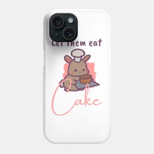 Let them Eat Cake Cute Bunny Phone Case