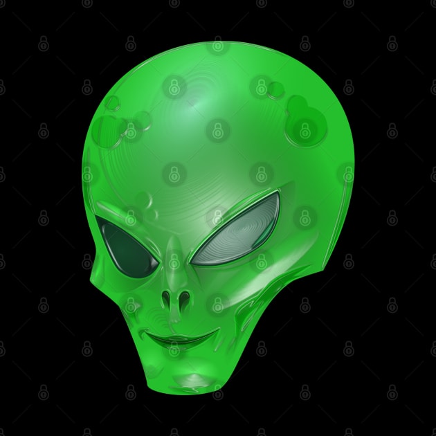 Green Alien Creature by The Black Panther