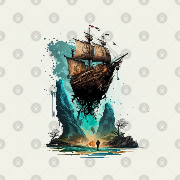 Pirate Ship - the goonies by Buff Geeks Art