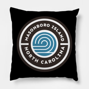 Masonboro Island, NC Waves Summer Vacationing Pillow