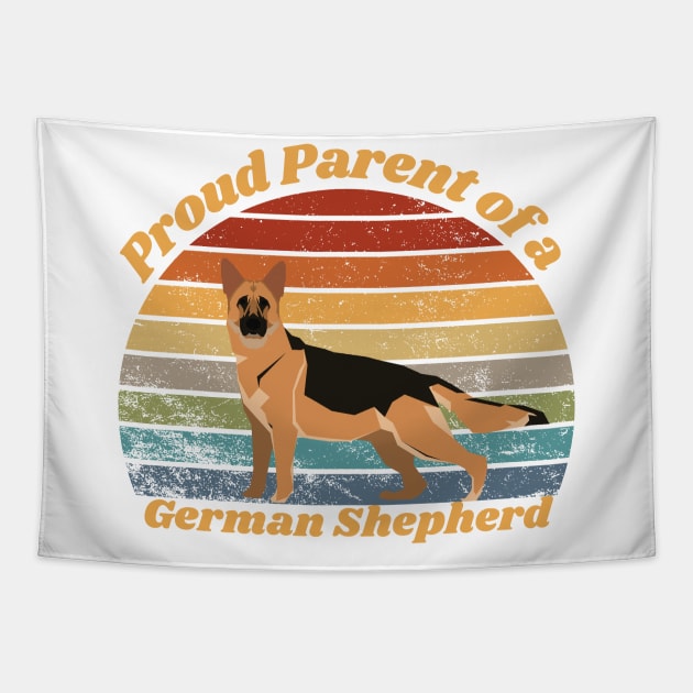 Proud Parent of a German Shepherd Tapestry by RAMDesignsbyRoger