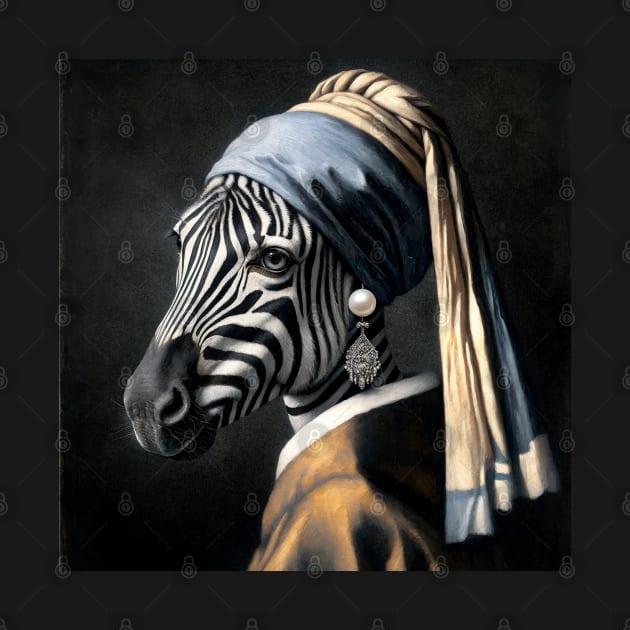 Wildlife Conservation - Pearl Earring Zebra Meme by Edd Paint Something