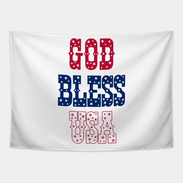 god BLESS usa Tapestry by sarahnash