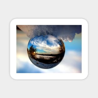 Crystal ball landscape Magnet