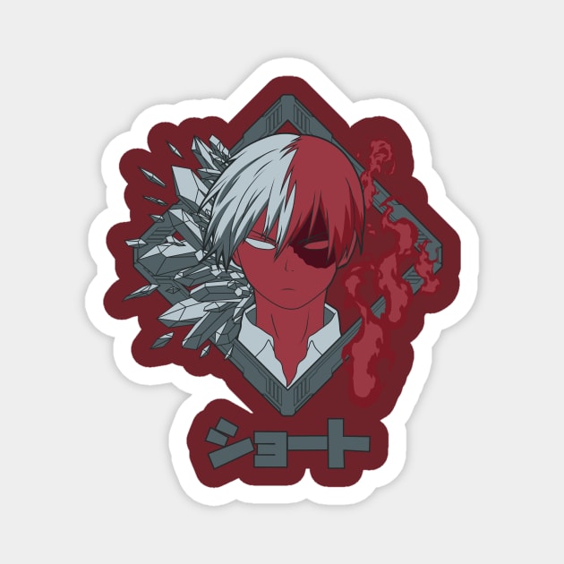 Todoroki Hero Magnet by SquidStudio