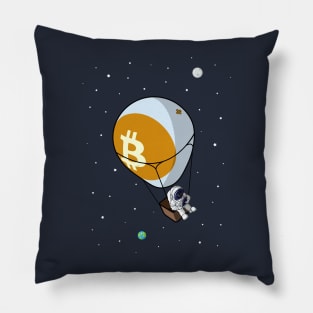 Bitcoin. To the Moon. Pillow