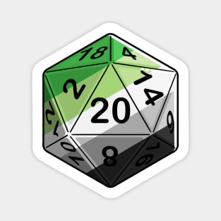 Aro Pride d20 Magnet