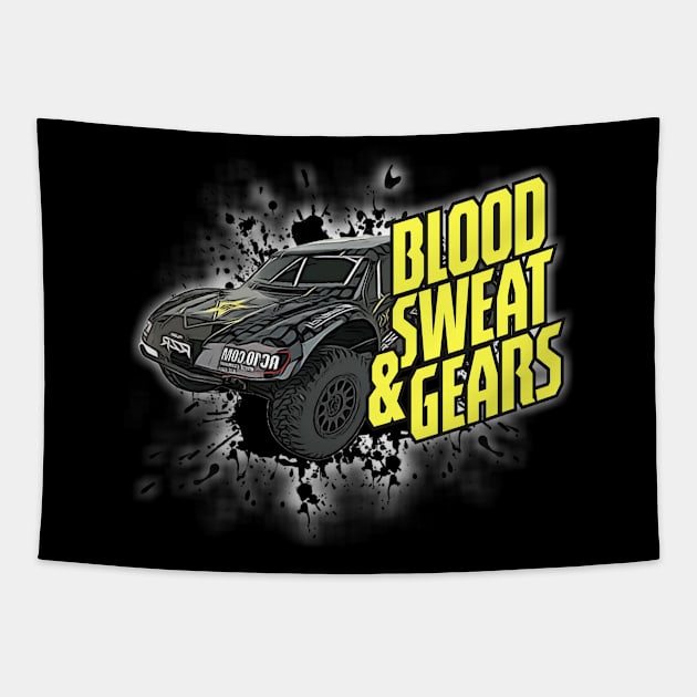 Rc short course racer truck or super truck racer Tapestry by Guntah