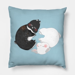 Yin yang Sean Claude Sleeping | Bunniesmee Pillow