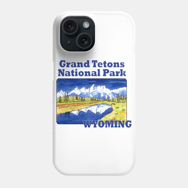 Grand Tetons National Park, Wyoming Phone Case by MMcBuck