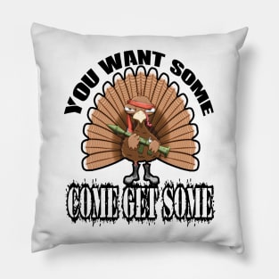 Thanksgiving Angry Turkey Pillow