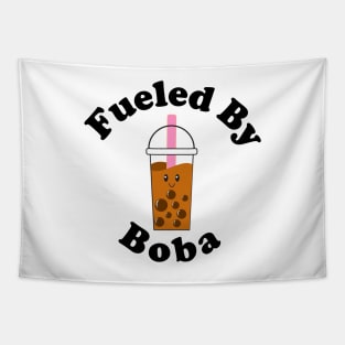 Fueled By Boba Cute Boba Milk Tea Tapestry