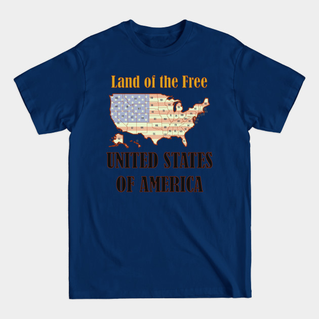 Discover United States of America USA + Flag - America - T-Shirt