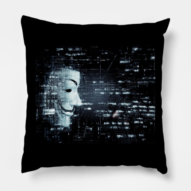 HACKER Pillow by JONKACREATIONS