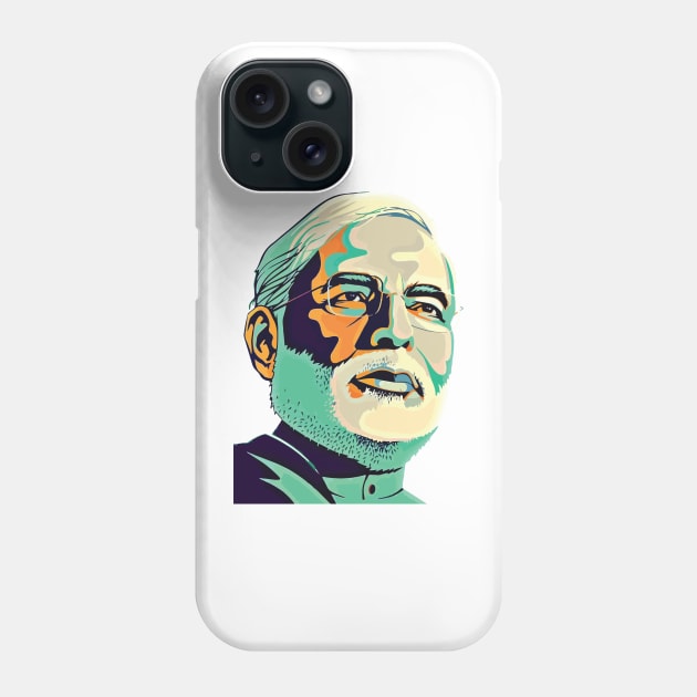 Narendra Modi India Prime Minister Namo BJP Supporter Phone Case by alltheprints