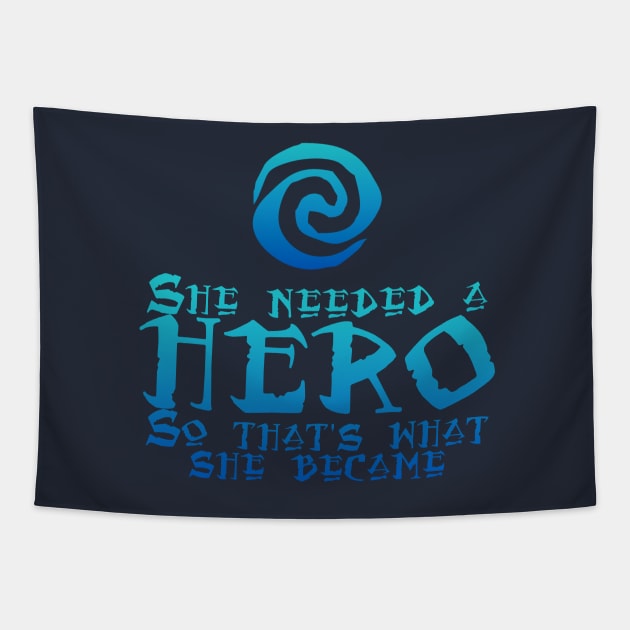 She Needed a Hero (Island Voyager Version) Tapestry by fashionsforfans