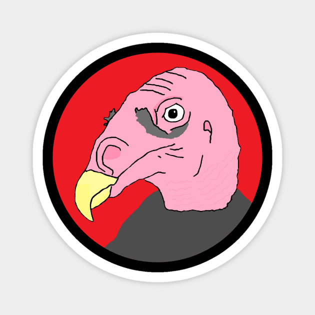 Turkey Vulture Cartoon Magnet by RevolutionInPaint