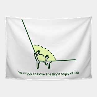 You Need To Have the Right Angle of Life Funny Math Tapestry