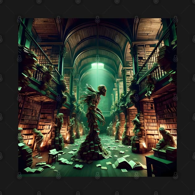 Ancient Library's Books Whisper Life by OddHouse