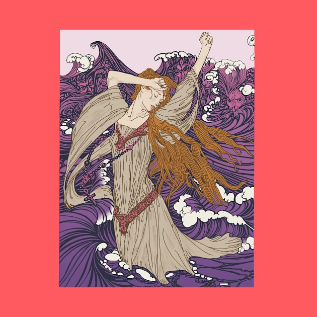 Pre-Raphaelite girl 3 (Purple) by Soth Studio