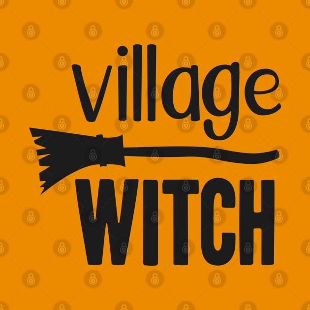 Village Witch Funny Easy Halloween Costume  T-Shirt by HungryDinoDesign