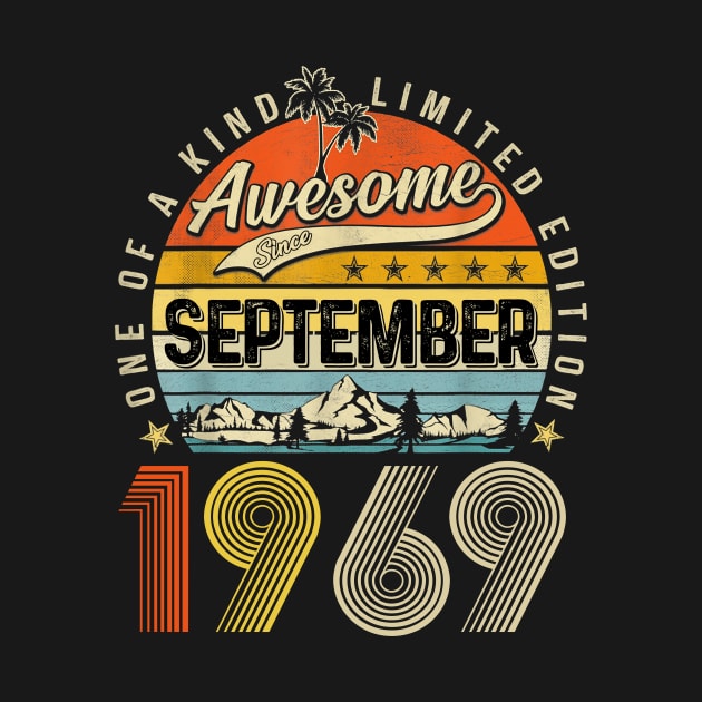 Awesome Since September 1969 Vintage 54th Birthday by Tagliarini Kristi