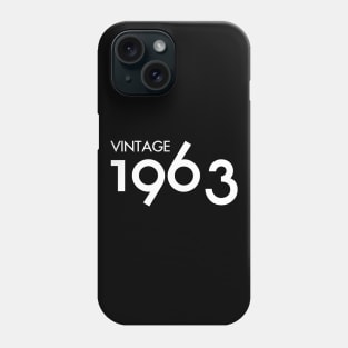 Vintage 1963 Gift 57th Birthday Party Phone Case