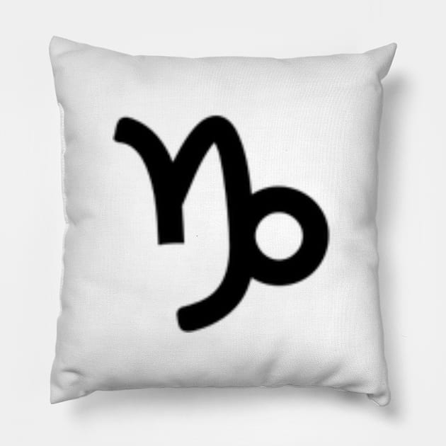 Capricorn Symbol Art Pillow by Zodiac_fun_17