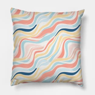 Autumn Nostalgia: Retro Pastel Doodle Delight Pillow