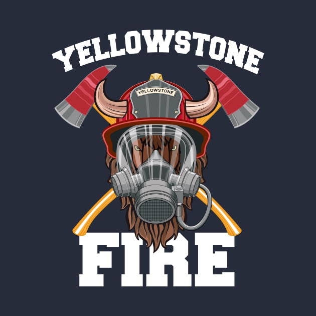 Yellowstone Firefighter Bison by FireShirts