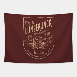 The Lumberjack Song Tapestry