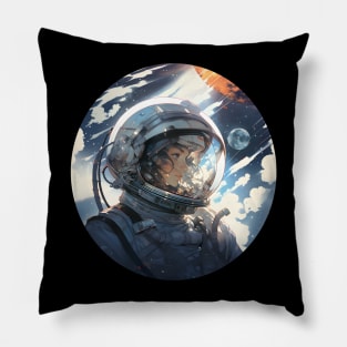 The view seen by the female astronaut Pillow