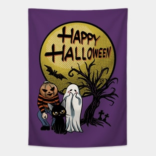 Happy Halloween Friends Tapestry