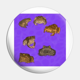 Toads Pattern Purple Pin