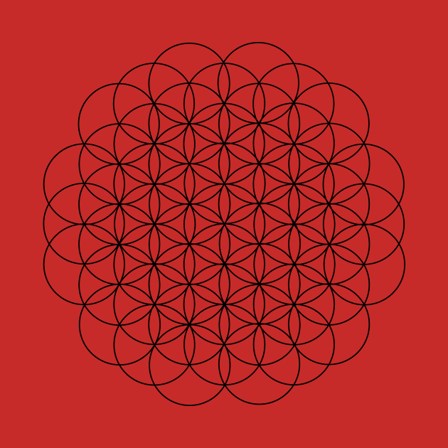 FLOWER OF LIFE by Monos Kromaticos Graphic Studio