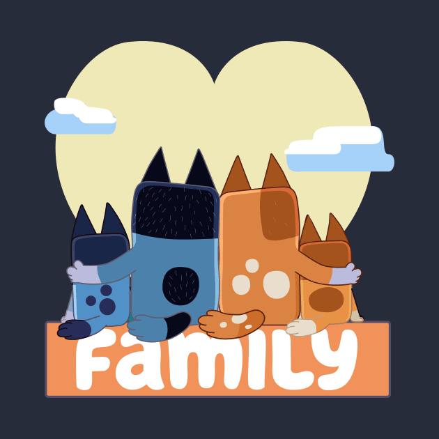 Blue Family Love by FOUREYEDESIGN