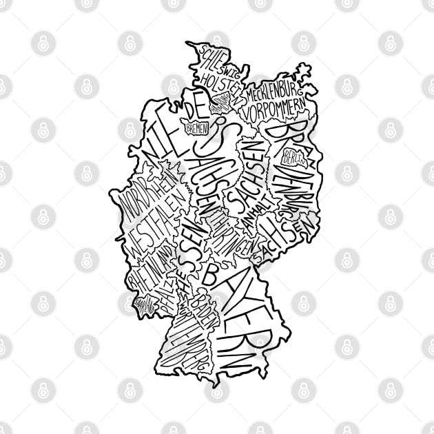 Germany Map by calenbundalas