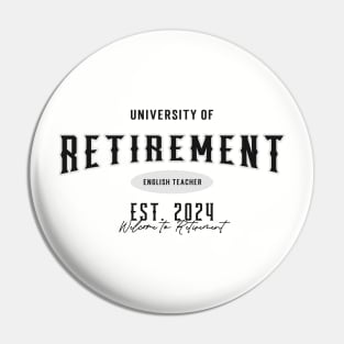 English Teacher Retirement 2024 Pin