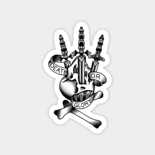 Death or Glory tattoo design. Magnet