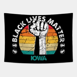 Iowa black lives matter political protest Tapestry